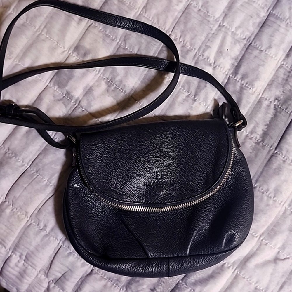 Hexagon brand leather purse